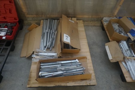 Large lot of rails for windows