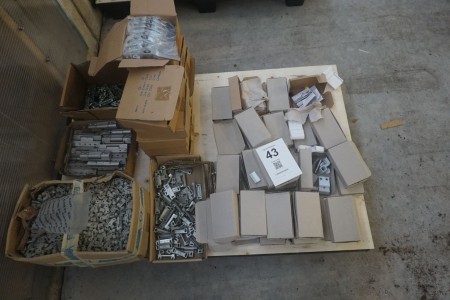 Large batch of fittings, handles, etc. for windows
