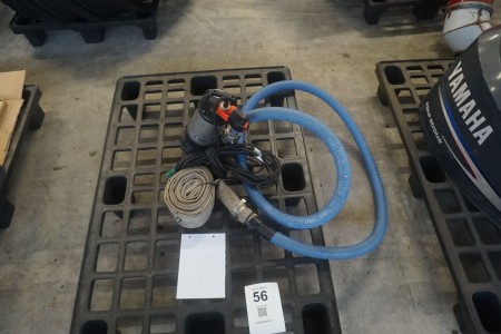 Submersible pump incl. snake