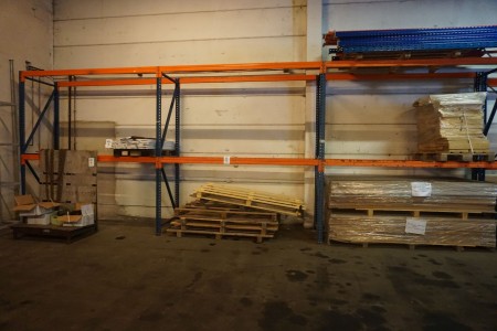 3 compartment pallet rack incl. Extra subjects