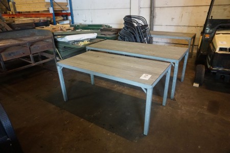3 pieces. Terrace tables incl. Chairs
