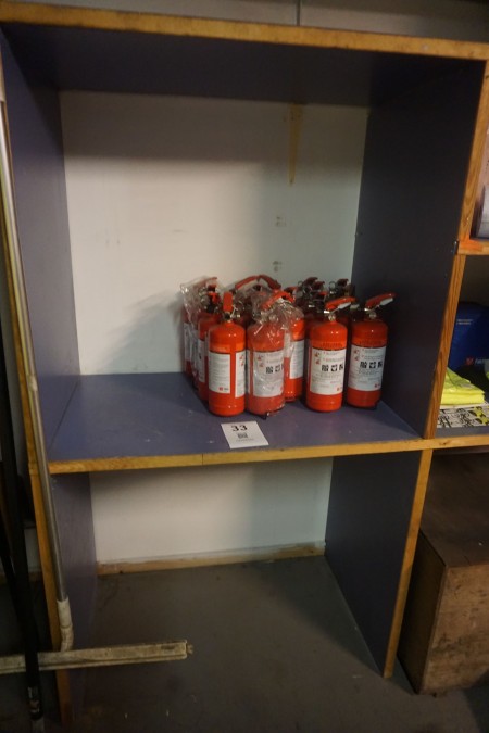 19 pcs. Powder extinguishers