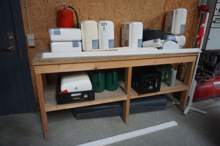 Various paper dispensers, fire extinguishers, etc.