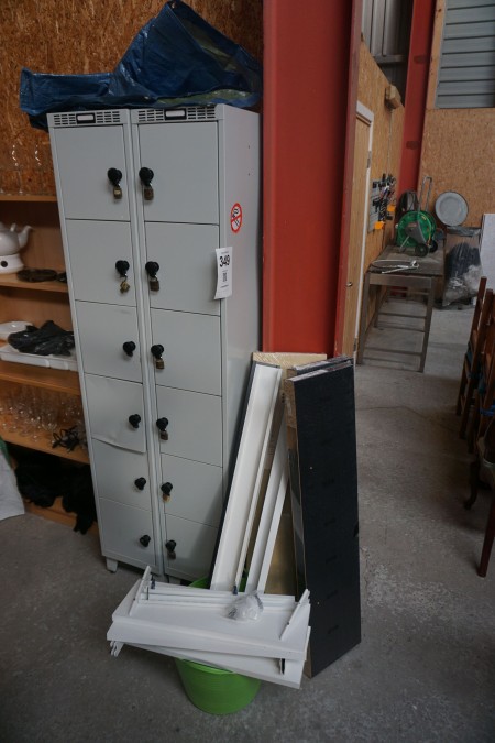 Stahlschrank, Blika inkl. Regale, Ikea