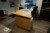 Hæve/sænkebord med kabinet, 2 stk, Skabe skærm 