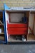 3 pieces. workshop shelves containing various nails, sheds, etc.