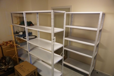 3 pieces. Shelves with contents