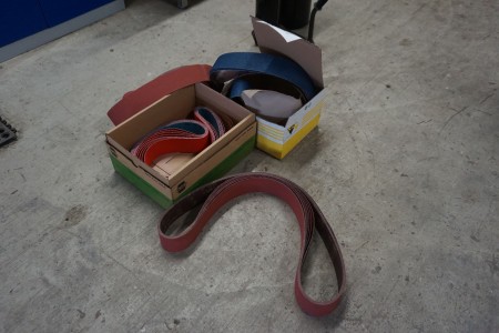 Lot of sanding belts
