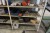 3 compartment workshop shelf with contents