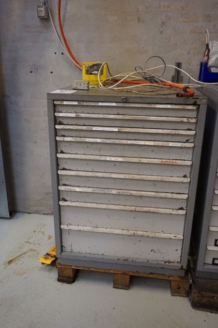 Workshop cabinet with 9 drawers WITHOUT contents