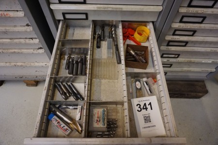 Drawer with various scrub cutters