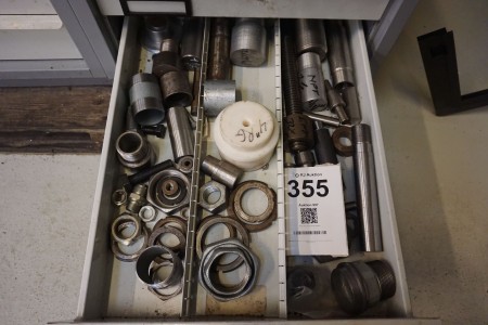 Drawer with various test rings