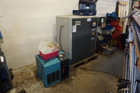 Compressor, Atlas Copco GA5, incl. Refrigeration dryer