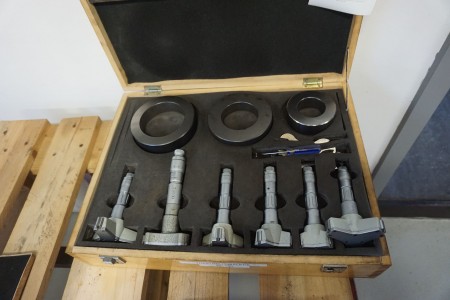 6 pieces. 3 point micrometer
