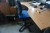 Raise/lower table incl. office chair & monitor etc