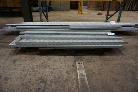 8 pcs. galvanized cable trays