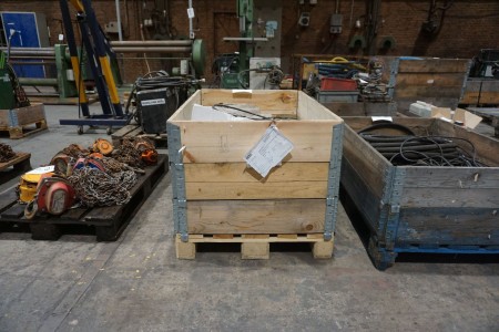 Pallet with various fire hoses