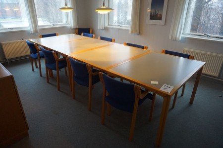 Konferencebord inkl. 10 stole