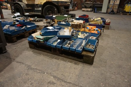 Pallet with various accessories & spare parts for welders