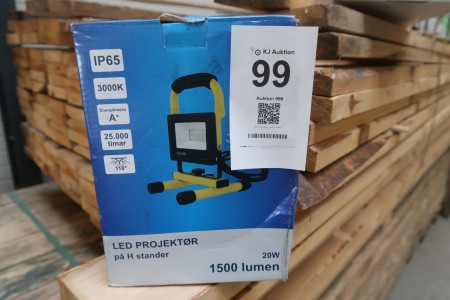 LED projektør IP65 1500 lumen 20W