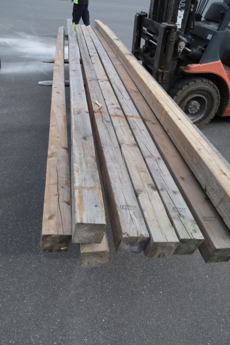 54 Meter Holz 100x100 mm