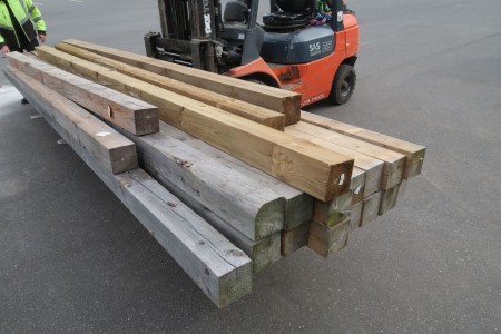 97,2 Meter Holz 125x125 mm
