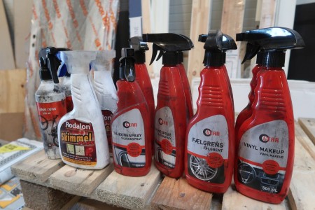 Various spray care products